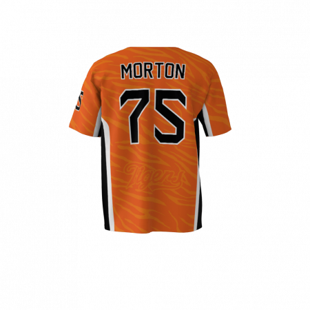 Tigers Custom Dye Sublimated Full Button Baseball Jersey