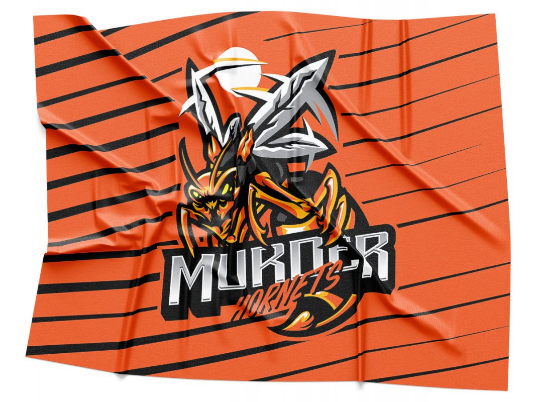 Murder Hornets Orange Logo Rendering | Sublimation Kings Murder Hornets Orange Logo Rendering